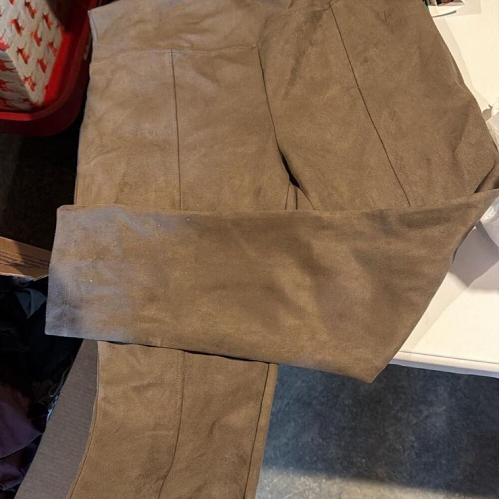 Andrew-marc Women's Brown and Grey Trousers - Picture 2 of 2